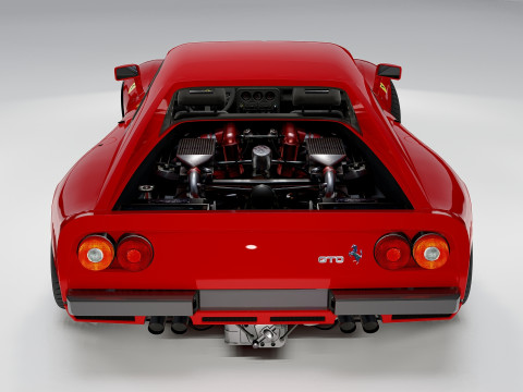 Ferrari 288 GTO Classic Italian Supercar Model 3D
