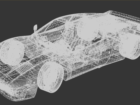 Ferrari 288 GTO Classic Italian Supercar Model 3D