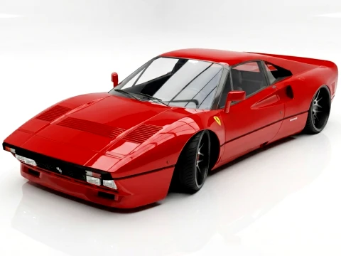 Ferrari 288 GTO klassischer italienischer Supersportwagen 3D Modell