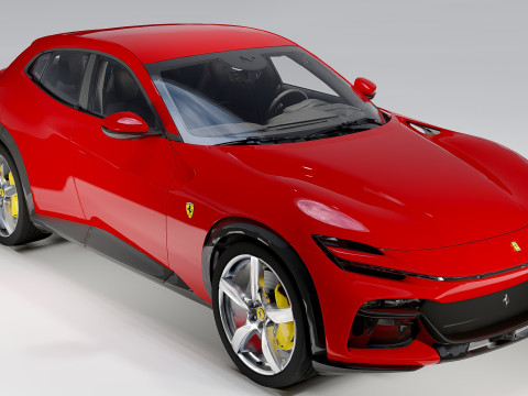 Ferrari Purosangue Luxury Performance SUV 3D 모델