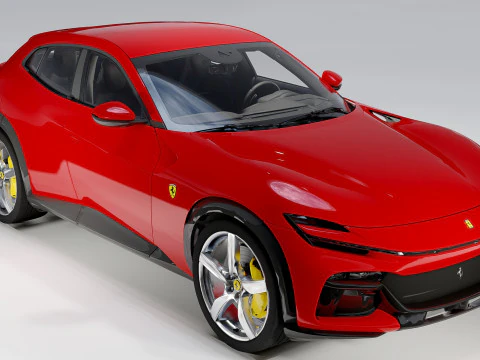 Ferrari Purosangue Luxury Performance SUV 3D Model