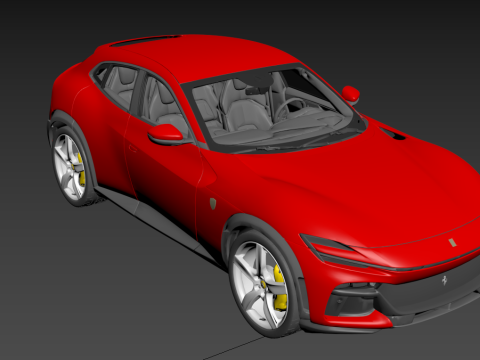 Ferrari Purosangue Luxury Performance SUV 3D 모델