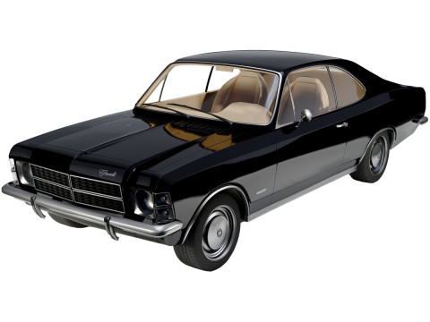 Chevrolet Opala 2-Door 1978 Classic Muscle Car Modelo 3D