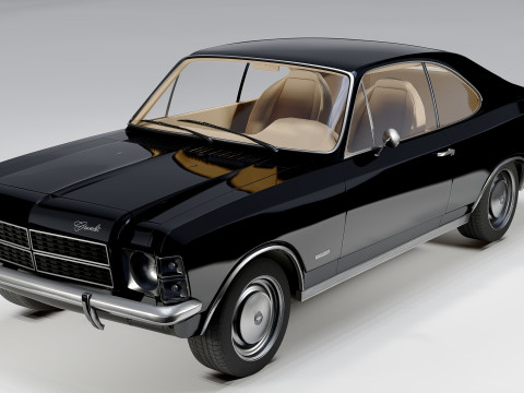 Chevrolet Opala 2-Türer, 1978, klassisches Muscle-Car 3D Modell