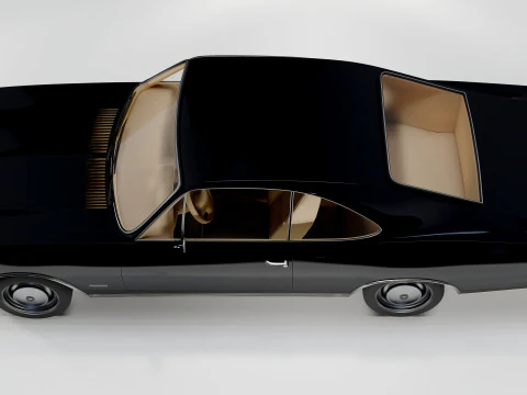 Chevrolet Opala 2 Kapılı 1978 Klasik G&uuml;&ccedil;l&uuml; Araba 3D Model