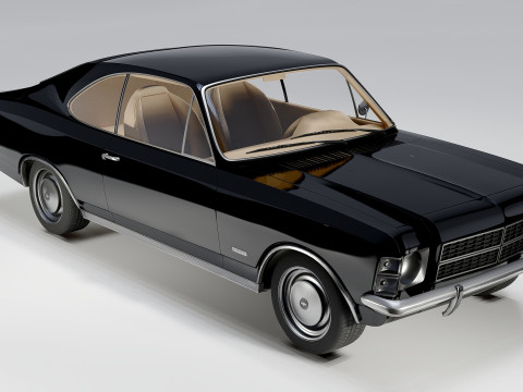 Chevrolet Opala 2-Türer, 1978, klassisches Muscle-Car 3D Modell