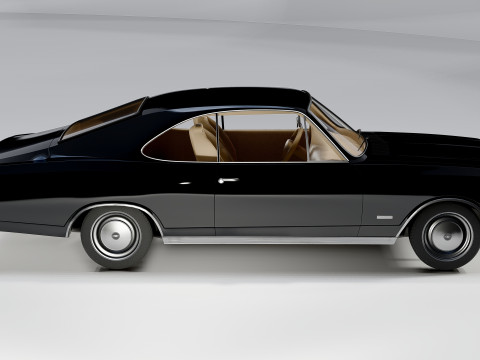 Chevrolet Opala 2-Türer, 1978, klassisches Muscle-Car 3D Modell