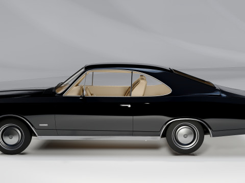 Chevrolet Opala 2-Türer, 1978, klassisches Muscle-Car 3D Modell