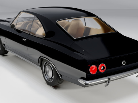 Chevrolet Opala 2-Türer, 1978, klassisches Muscle-Car 3D Modell