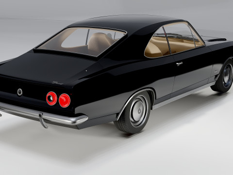 Chevrolet Opala 2-Türer, 1978, klassisches Muscle-Car 3D Modell
