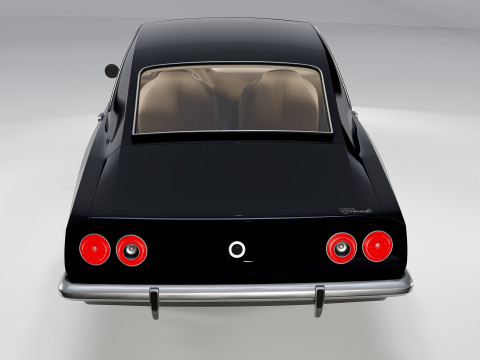 Chevrolet Opala 2-Türer, 1978, klassisches Muscle-Car 3D Modell