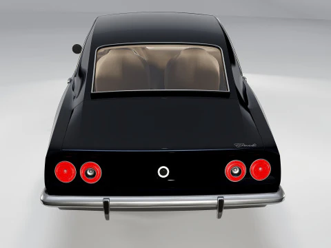 Chevrolet Opala 2 Kapılı 1978 Klasik G&uuml;&ccedil;l&uuml; Araba 3D Model