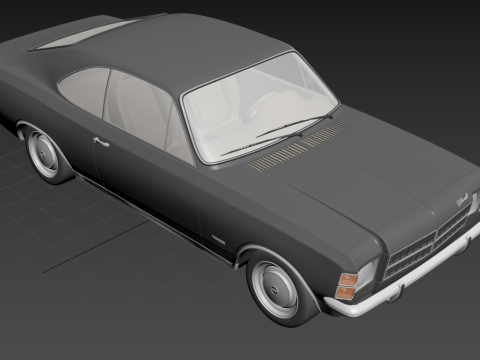 Chevrolet Opala 2-Türer, 1978, klassisches Muscle-Car 3D Modell