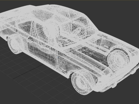 Chevrolet Opala 2-Türer, 1978, klassisches Muscle-Car 3D Modell