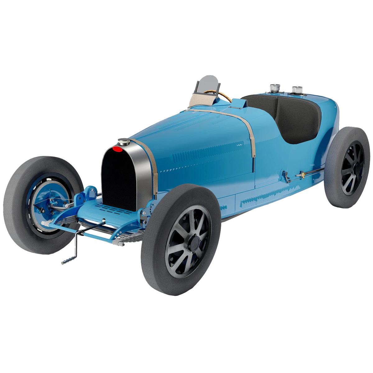 Bugatti Type 35 Classic Grand Prix Race Car 1927 3D Model .c4d .max .obj .3ds .fbx .stl .blend