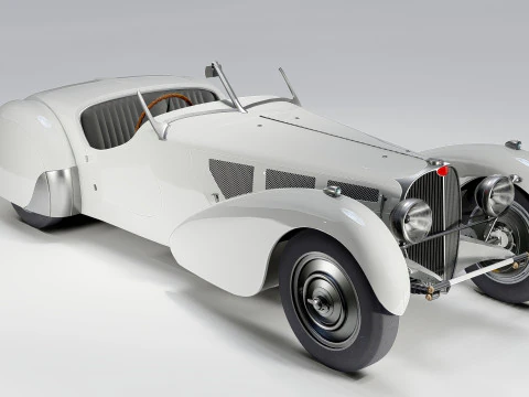 Bugatti Type 57S Roadster 1937 3D Model