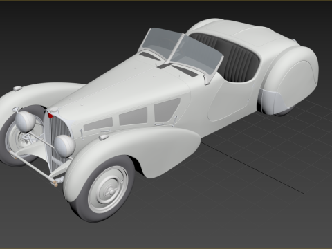 Bugatti Type 57S Roadster 1937 Modelo 3D