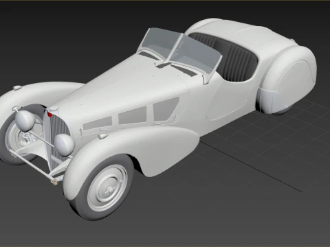 Bugatti Type 57S Roadster 1937 3D Model