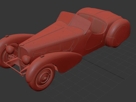 Bugatti Type 57S Roadster 1937 3D Model