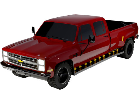 Chevrolet Silverado 1980 Classic American Pickup Truck Modèle 3D