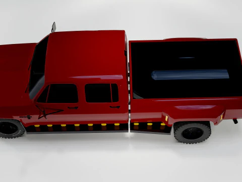 Chevrolet Silverado 1980 Klasik Amerikan Kamyonet 3D Model