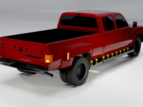 Класичний американський пікап Chevrolet Silverado 1980 року 3D Модель