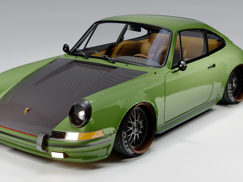 Porsche 911 Classic Restomod 1964 3D Model