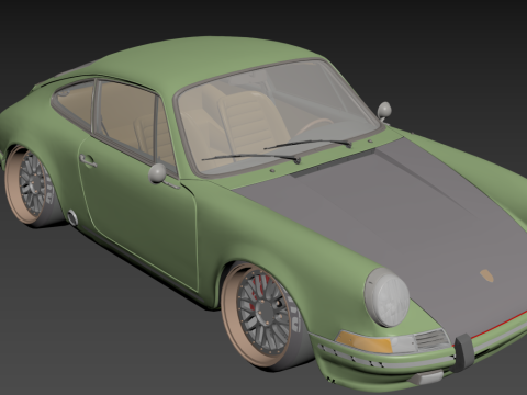 Porsche 911 Classic Restomod 1964 3D Model