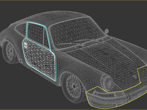 Porsche 911 Classic Restomod 1964 3D Model