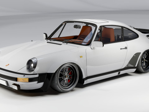 Porsche 911 Turbo 930 Custom Widebody Classique Modèle 3D