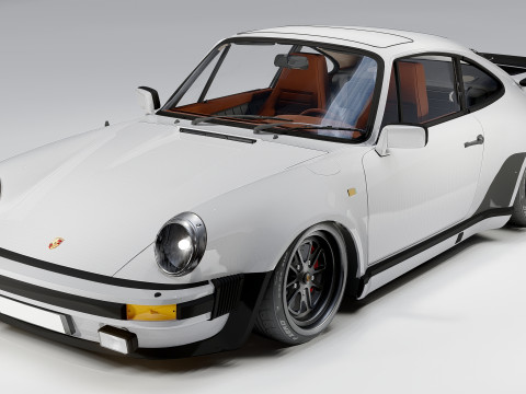 Porsche 911 Turbo 930 Custom Widebody Classique Modèle 3D