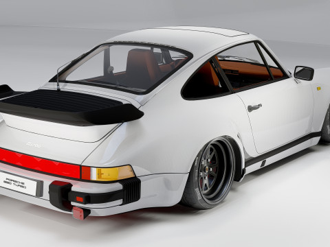 Porsche 911 Turbo 930 Custom Widebody Classique Modèle 3D