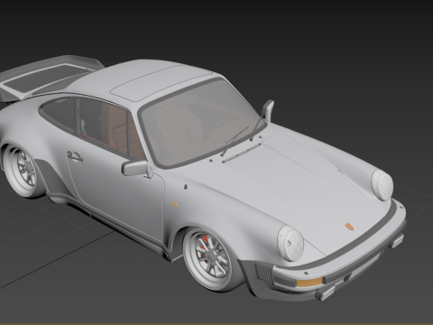 Porsche 911 Turbo 930 Custom Widebody Classique Modèle 3D