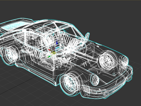 Porsche 911 Turbo 930 Custom Widebody Classique Modèle 3D