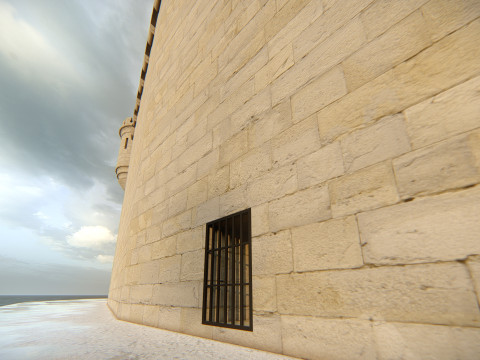 スパイラル キャッスル フォートレス ファンタジー ヒルトップ シタデル 3Dモデル