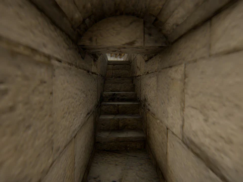 Medieval Hill Fortress European Stone Castle Complex 3D Model