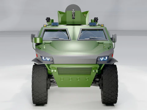 Armored Military Tactical Vehicle 3D Combat Truck 3D Model