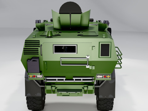 Бронированная военная тактическая машина 3D Боевой грузовик 3D Модель