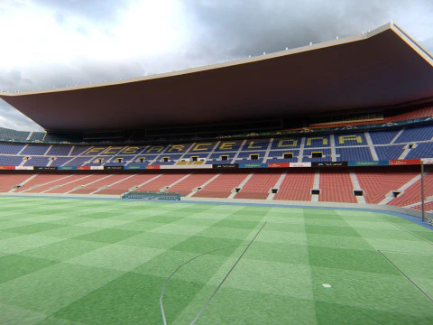 Est&aacute;dio Camp Nou Arena de futebol do FC Barcelona Modelo 3D