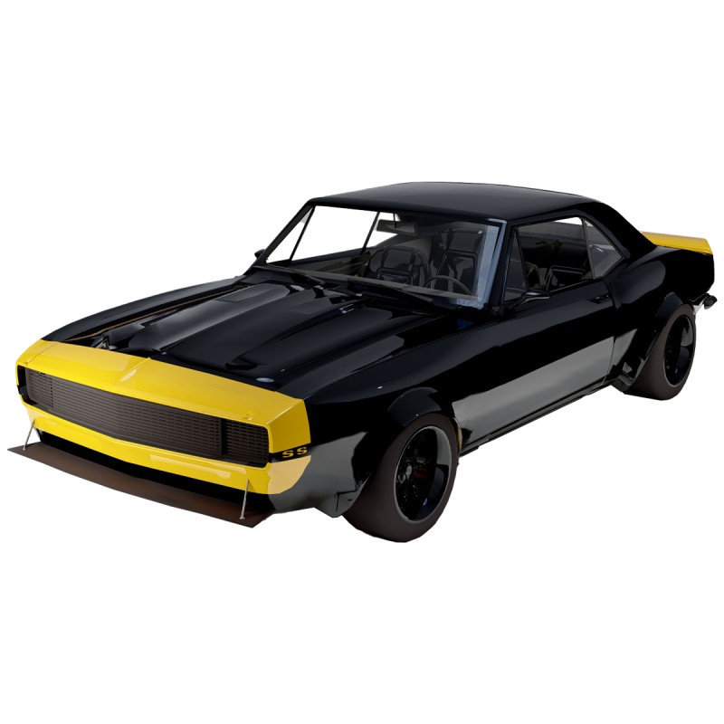 Chevrolet Camaro SS 1967 3D Model .c4d .max .obj .3ds .fbx .stl .blend 