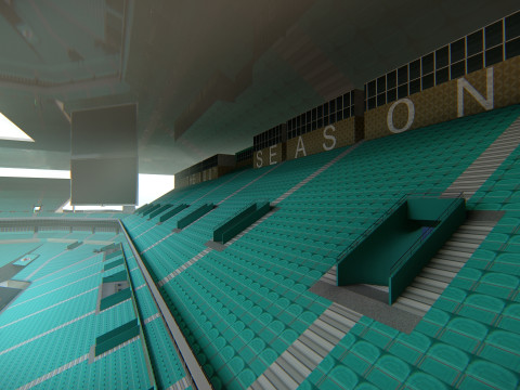 Hard Rock Stadium Майамі Реалістичний стадіон NFL 3D Модель