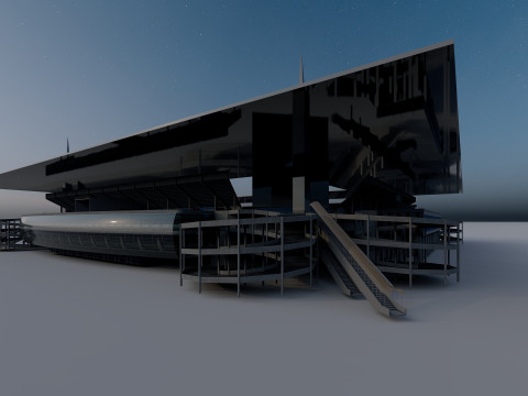 Hard Rock Stadium Майамі Реалістичний стадіон NFL 3D Модель