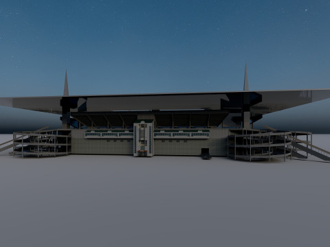 Hard Rock Stadium Майамі Реалістичний стадіон NFL 3D Модель