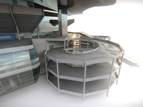 Hard Rock Stadium Майамі Реалістичний стадіон NFL 3D Модель