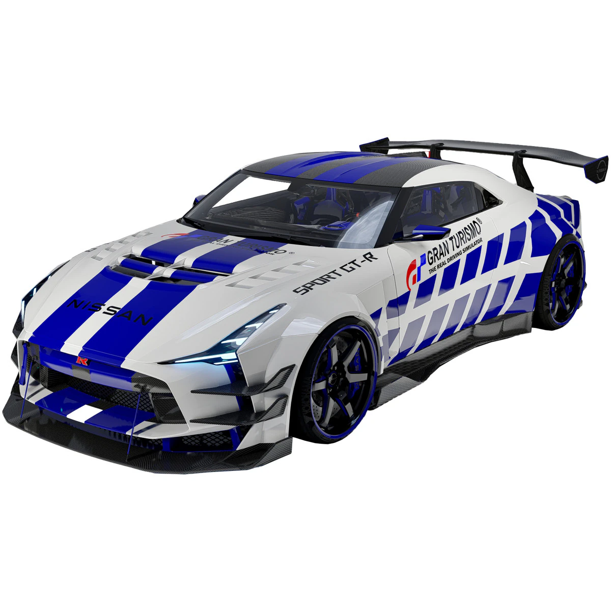 Nissan GT-R Gran Turismo Sport Edition 3D Model .c4d .max .obj .3ds .fbx .stl .blend 