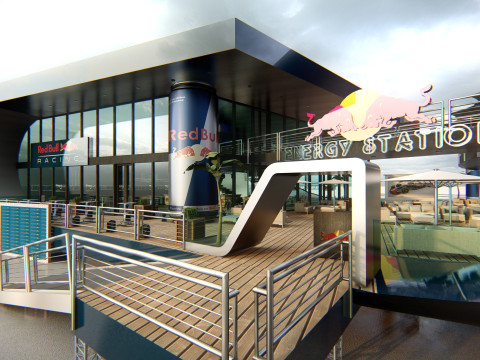 RB Formula1 Paddock Concept 3D Model