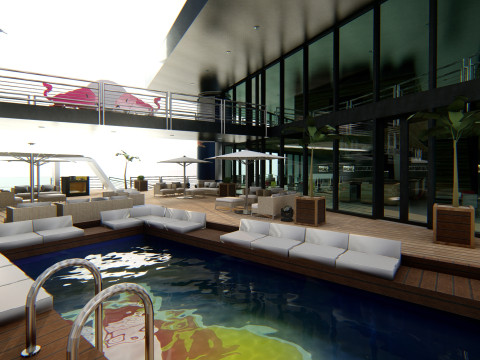 RB Formula1 Paddock Concept 3D Model