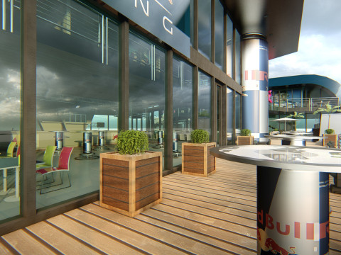 RB Formula1 Paddock Concept 3D Model