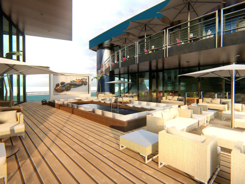 RB Formula1 Paddock Concept 3D Model