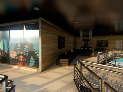 RB Formula1 Paddock Concept 3D Model